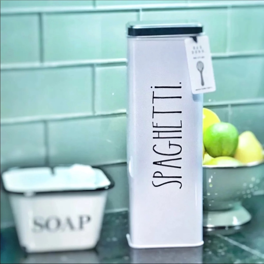 NEW Rae Dunn Spaghetti Tin Rare HTF